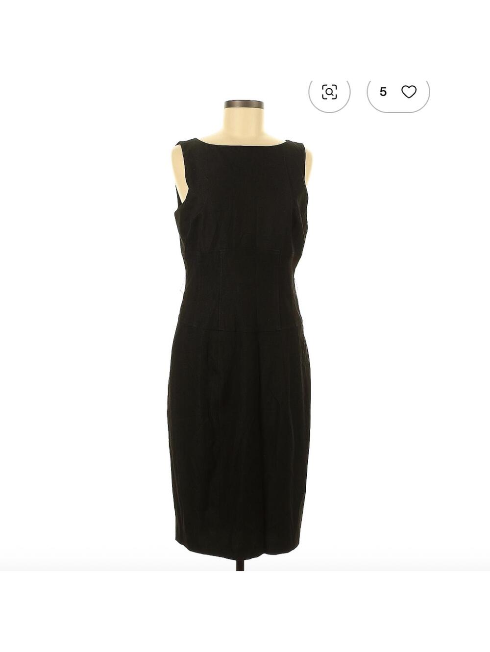 Cache Contour Collection Black Casual Dress Size 10